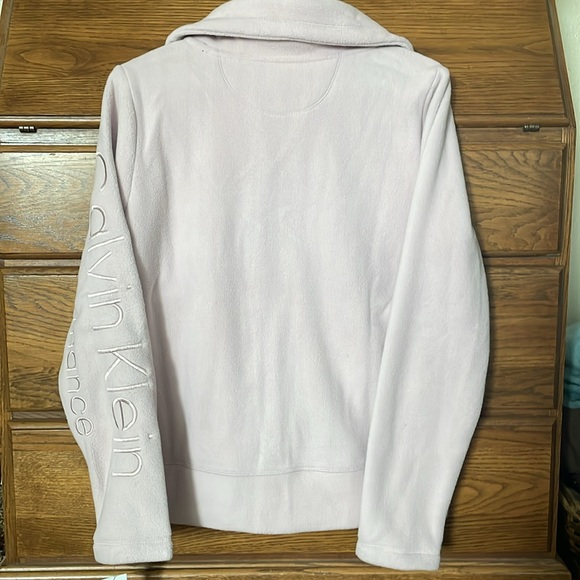Calvin Klein Performance Light Pink Fleece Jacket size Medium NWT - Picture 5 of 6